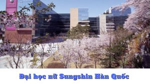 Đại học nữ Sungshin Hàn Quốc